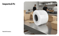 PE Stretch Film Roll Leak-Resistant Self-Adhering Wrapping Film Stretch Wrap Roll High Clearness Clear Cling Wrap Tear-Resistant