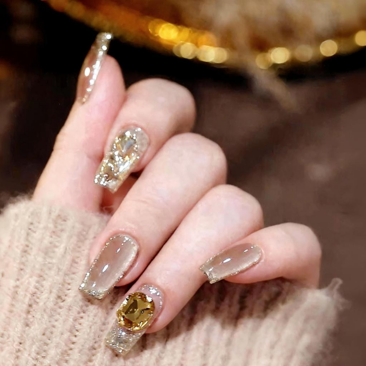 Removable Trapezoid Press On Nails