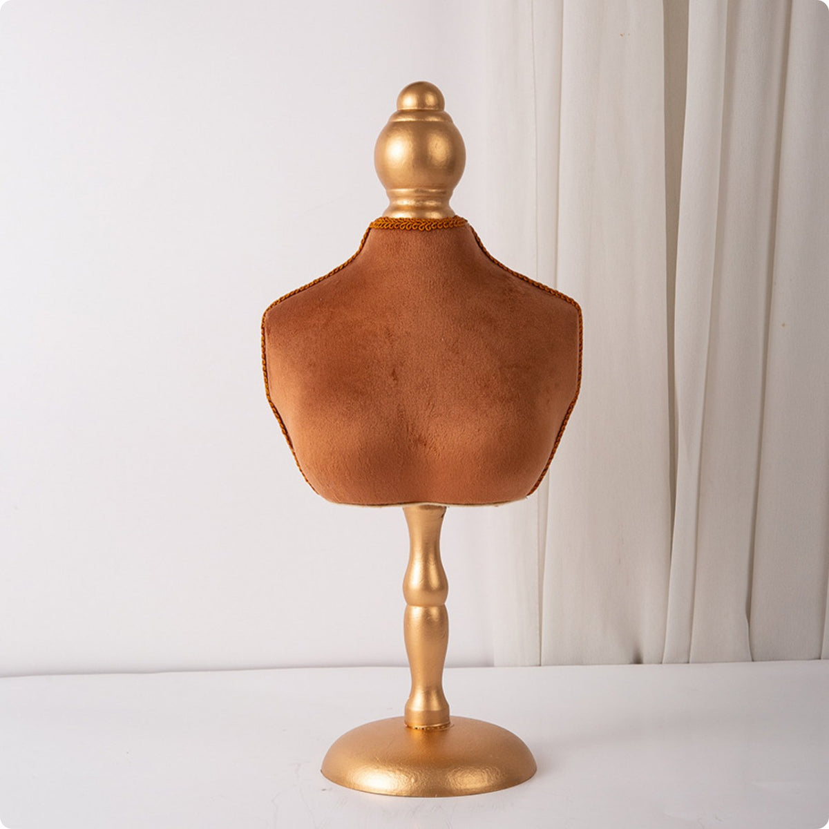 Velvet Necklace Display Stand Vertical Design Necklace Display Bust