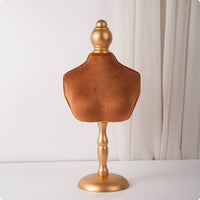 Velvet Necklace Display Stand Vertical Design Necklace Display Bust