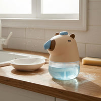 Capybara Soap Dispenser Soft Silicone Bathroom Accessory Cute Design