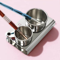 2 Pieces Acrylic Powder Liquid Cups with Holder Thickened for Home DIY Manicures