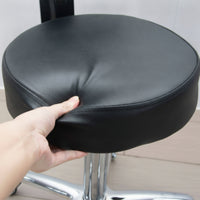 Swivel Rolling Chair Water-Resistant Padded Swivel Chair Chrome Metal
