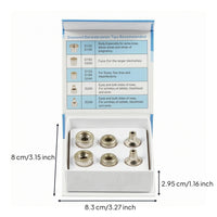 6 Pieces Abrasive Dermabrasion Head Tapered Microcrystal Grinding Tip