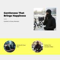 Men's windproof thermal neck gaiter