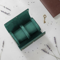 Leather Watch Travel Case Dustproof Portable Watch Holder Secure Storage Suede Interior for Travelers
