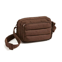 Quilted Crossbody Bag Adjustable Strap Puffer Shoulder Bag Anti-Skimming Technology Puffer Shoulder Purse for Women