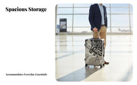 Wheeled Trolley Case Combination Lock 4-Wheel Travel Suitcase Telescoping Handle