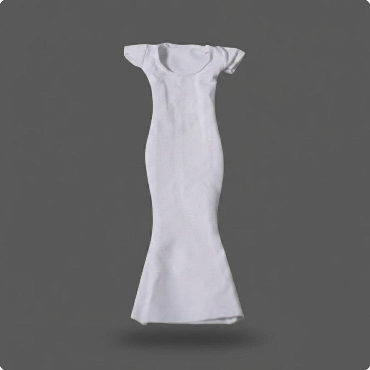 Mermaid Doll Dress Body-Hugging Fitted Doll Dress Flared Lower Section