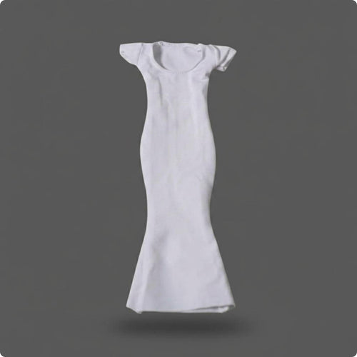 Mermaid Doll Dress Body-Hugging Fitted Doll Dress Flared Lower Section