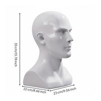 With Ear Holes Realistic Mannequin Head Multi-Purpose Hairpiece Holder Head Stable Base for Retailers, Photographers, Trade Exhibition
