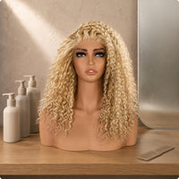 Shoulder Bust Mannequin Realistic Skin Tone Hairpiece Display Head Photo Prop Mannequin Head Stand Cosplay Sellers