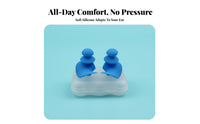 Comfortable Fit Waterproof Swimming Earplugs Washable Silicone Earplugs Ergonomic Design for Swimmers, Travelers, Studying, Travel, Concerts
