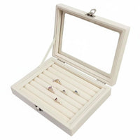 Band Earring Storage Case Multi-Functional Band Display Organizer Dust-Proof