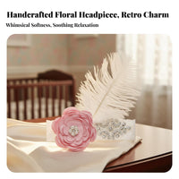 Crystal Tiara Hairband Photo Prop Baby Crown Headband Infant Flower Crown Cute Designs Elastic Princess Headband for Holidays