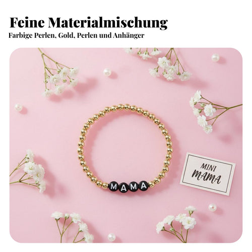 2 Pieces Mama Mini Bracelet Set New Mom Gift Mama and Mini Bracelet Set