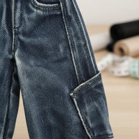 Female Figure Denim Trousers Handmade 1/6 Scale Doll Jeans 12 Inch Figure Casual Pants for Collectors, Hobbyists