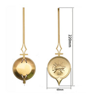 Timepiece Pendulum Bob Electroplated Finish Round Pendulum Bob for DIY