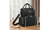 Makeup Bag with Handle Structured Cosmetic Organizer Bag for Salon, Travelers