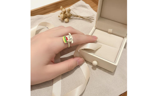 Wooden Koi Band Minimalist Design Finger Jewelry Niche Design