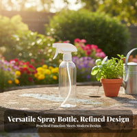 Fine Spray Bottle Leakproof Fine Spray Dispenser 500ml Plant Mister Resistant Refillable Plastic Dispenser Stable Base