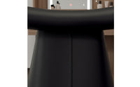 Light Luxury Design Leather Dressing Table Stool Comfortable Seating Upholstered Saddle Stool Sturdy Construction Backless Makeup Chair High-Density Foam Cushion for Bedroom, Entryway, Study, Living Room