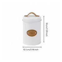 3 Pieces Airtight Storage Container Labeled Containers Metal Food Storage Tin