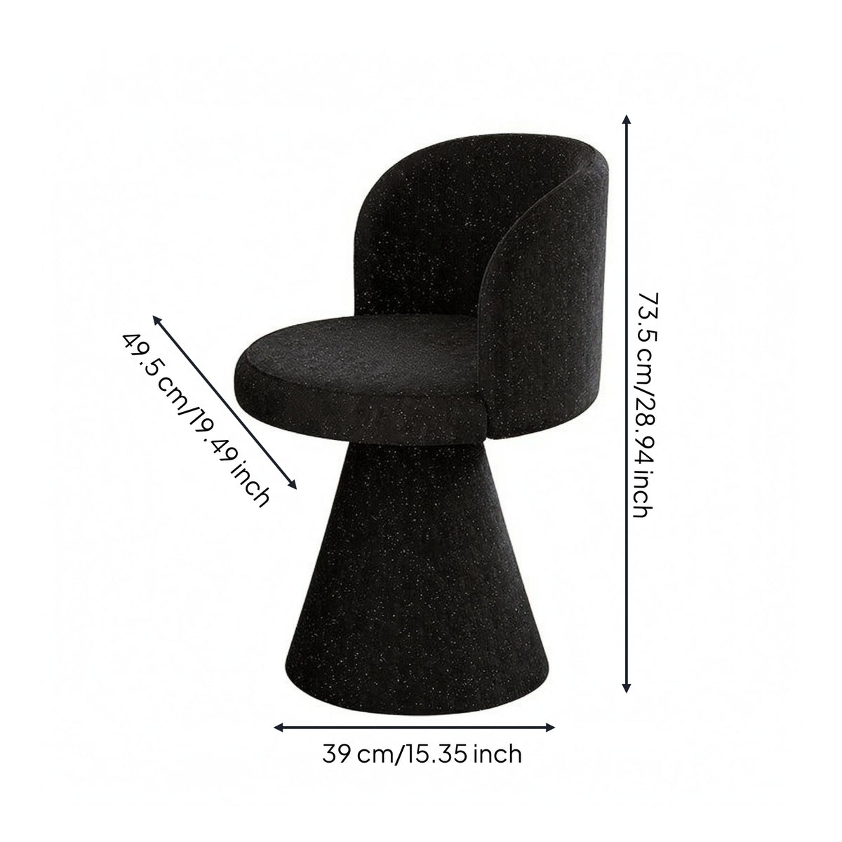 Swivel Accent Chair High-Resilience Sponge Home Seating