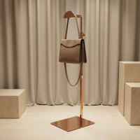 Handbag Display Stand Modern Design Metal Bag Display Rack Purse Hanger Stand Space-Saving Metal Purse Holder Easy Assembly