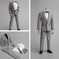 1/6 Scale Suit Set Realistic Detail Action Figure Formal Wear for Collectors, Hobbyists