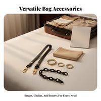 Stylish Chain Bag Liner and Strap Set Easy to Install Toiletry Pouch Conversion Kit Long-Lasting for Women, Travelers, Purses, Daily Use