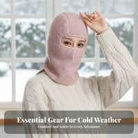 Windproof Neck Warmer Hood Ear Protection Full Head Neck Warmer Thermal Face Cover Hood Multifunctional Fleece Balaclava for Men