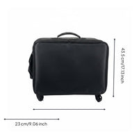Rolling Makeup Train Case Telescopic Handle Trolley Portable Cosmetic Suitcase for Nail Technicians, Body Art Artists