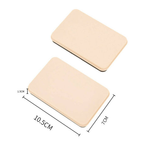 Empty Eyeshadow Palette Portable Refillable 2-Pan Palette Lightweight for Travel