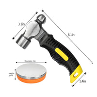 Jewelry Stamping Tool Kit Ergonomic Rubber Handle for Crafters, Beginners
