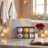 Bath and Soap Set Dried Flowers Bath Gift Set Handmade for Bathroom