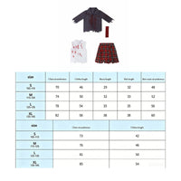 Girl Zombie School Uniform Costume Horror Style Ghoulish Secondary School Costume for Kids
