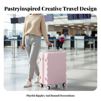 crackerTextured Luggage robust hard-sided Trolley Case Telescopic Handle
