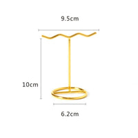 T Shaped Jewelry Stand Multifunctional Storage Metal Earring Holder Elegant Style Countertop Jewelry Tree for Retailers, Boutique, Dresser