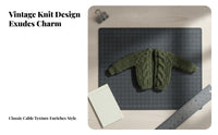 Doll Clothes 1 Piece Button up Knit Cardigan Cropped