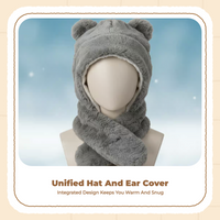 Polyester youth travel scarf hat