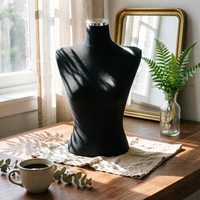 Female Torso Mannequin Long-Lasting Mannequin with Stand Movable for Designers