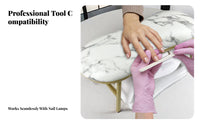 Stable Metal Frame Manicure Hand Pillow Soft Sponge Filling Manicure Armrest Stand Ergonomic Design for Beauty Professionals, Women, Home