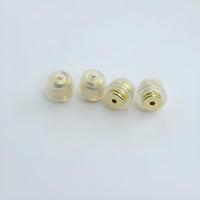 Hypoallergenic silicone earring backs