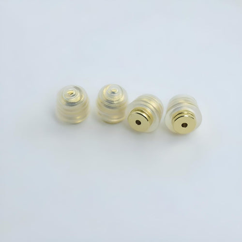 Hypoallergenic silicone earring backs