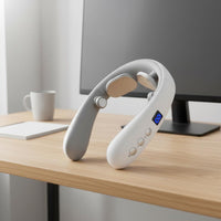 EMS Neck Massager Heat Treatment Heated Neck Massager 16 Intensity Levels