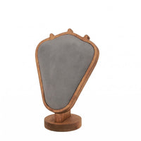 Wooden Necklace Display Stand Walnut-Tone Necklace Display Stand Photo Prop