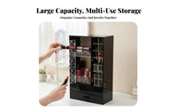 Makeup Box with Drawers particleresistant Cosmetic Holder particleresistant Lid for Desk, Women