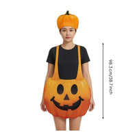 Jack-O'-Lantern Costume Printed Garment Soft Festive Fancy Dress for Kids Adults