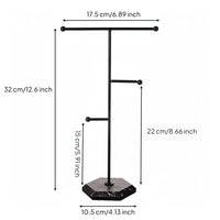 Horizontal Bar Jewelry Stand Detachable Desktop Jewelry Display Rack Decorative